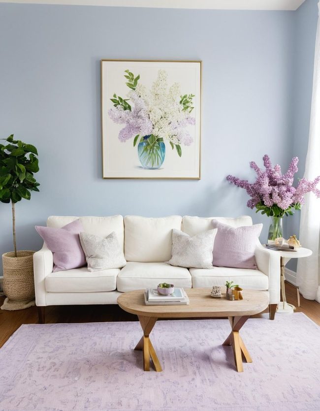 Blue and Lilac Parlor