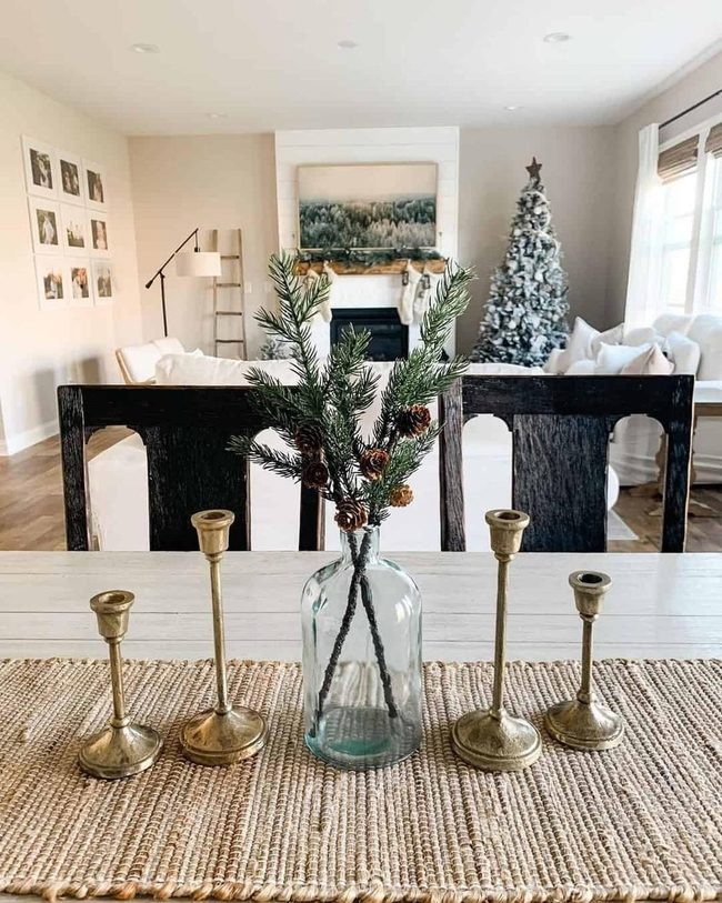 Candlelit Pine And Brass Warmth