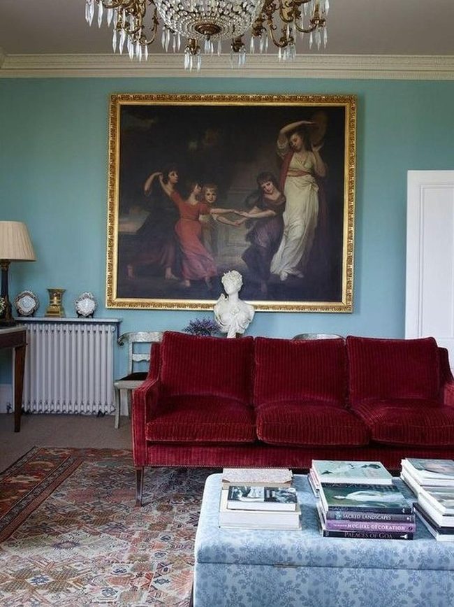 Red Sofa Steals The Room