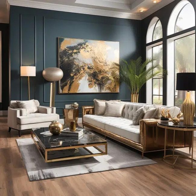 Gold Hardware Details Elevate Furnishings