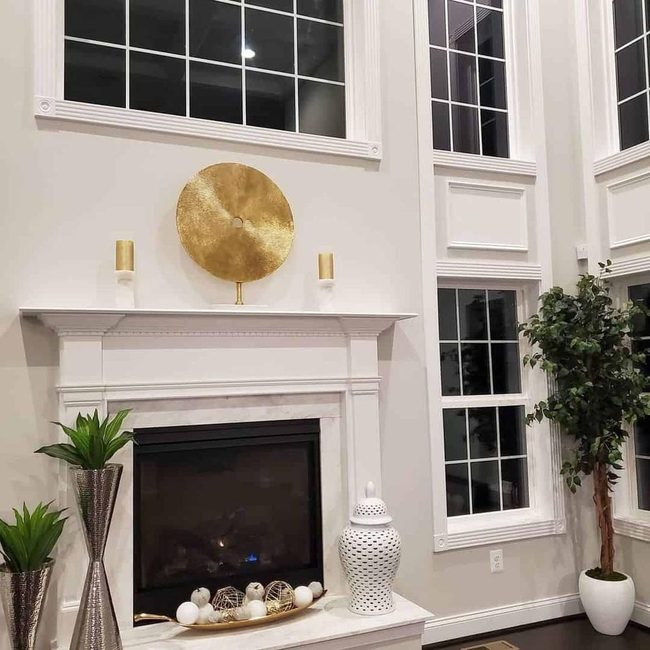 Gold Accents Meet Marble Elegance
