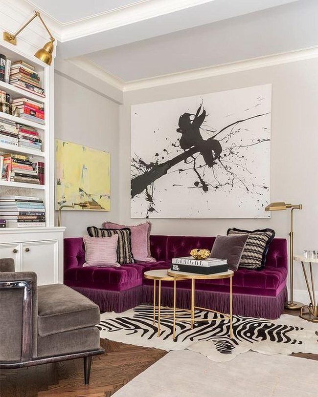 Deep Purple Velvet Statement Room