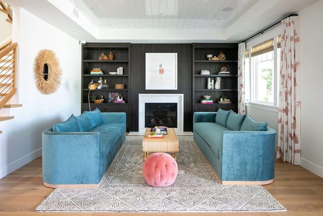 Navy Black Feature Wall Dreams