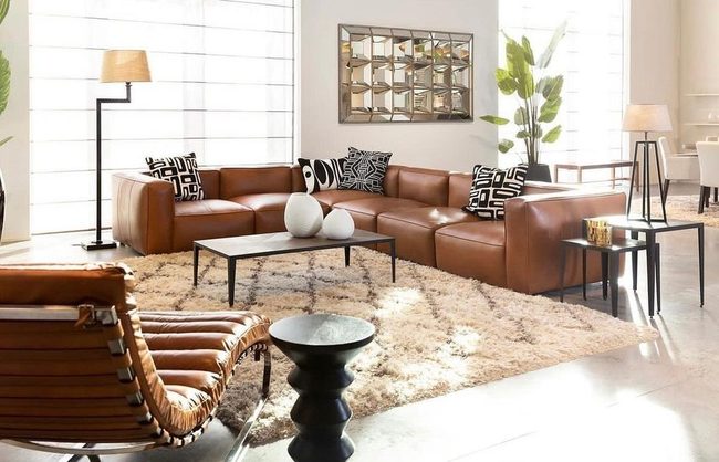 Caramel Leather Statement Anchor