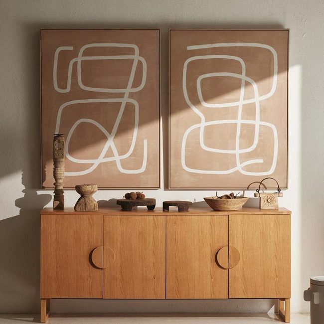 Wood Grain Meets Bold Art