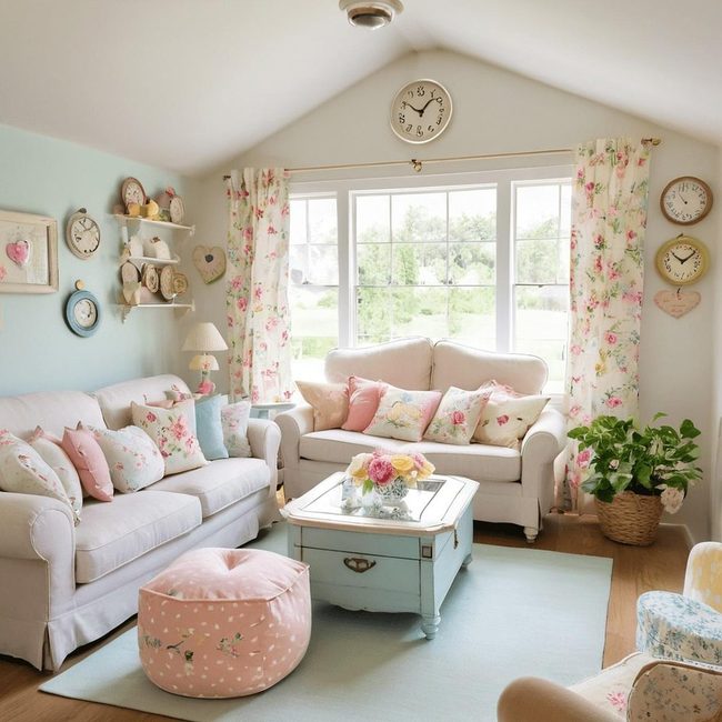 Pastel Polka Dots with Vintage Features