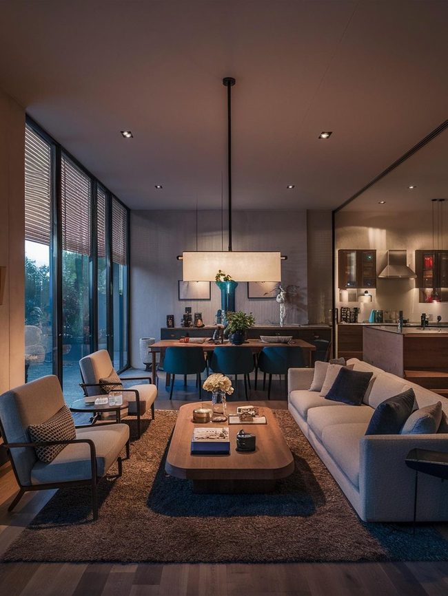 Open Floor Connected Spaces