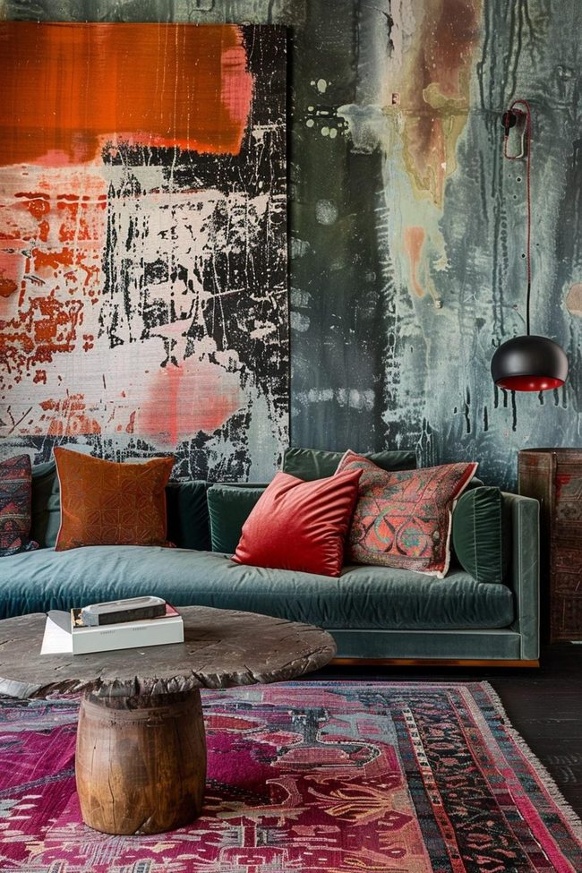 Layered Gentle Furnishings For Comfort