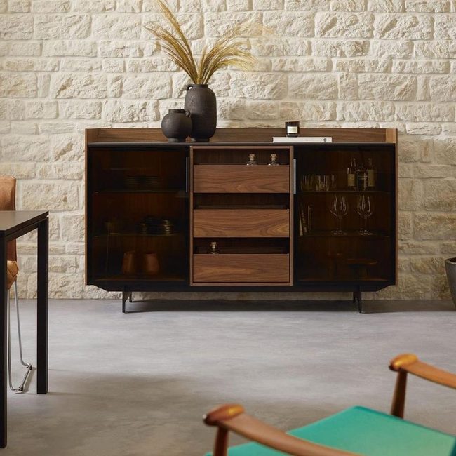 Metal And Reclaimed Wood Sideboard