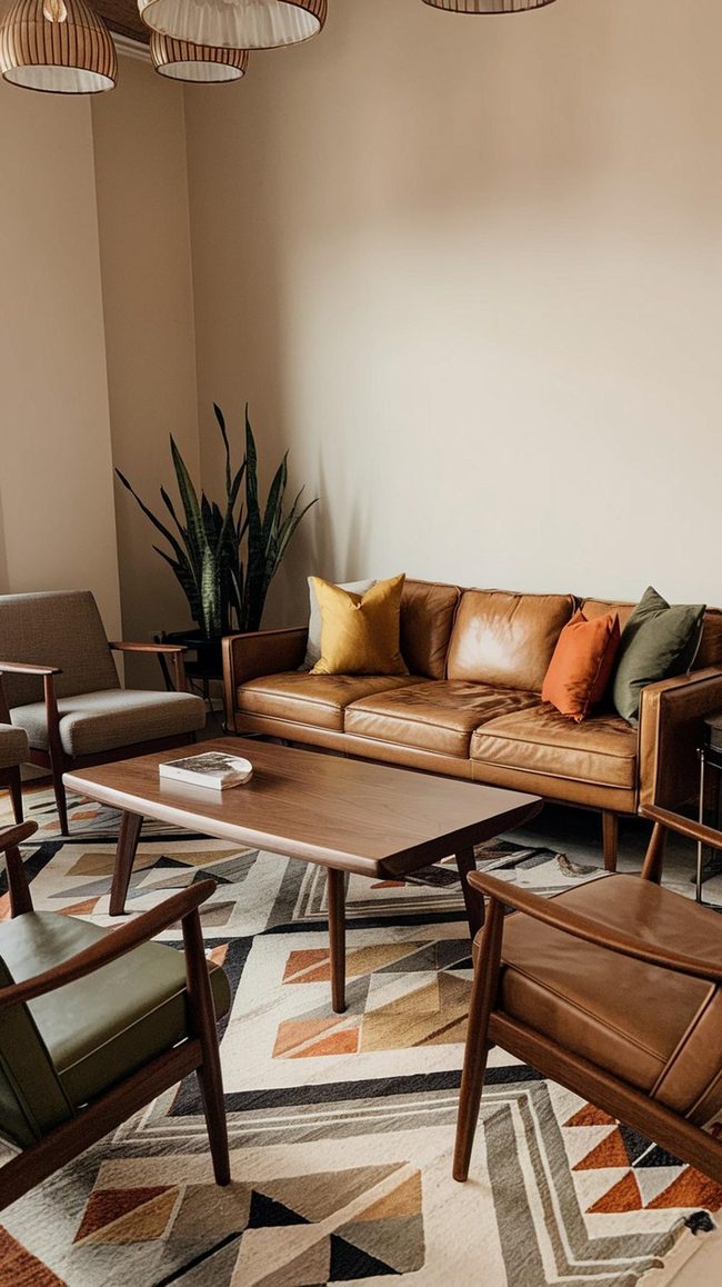 Walnut Wood Meets Mustard Yellow