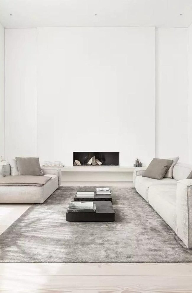 Gray Sofas And Bright Minimalism