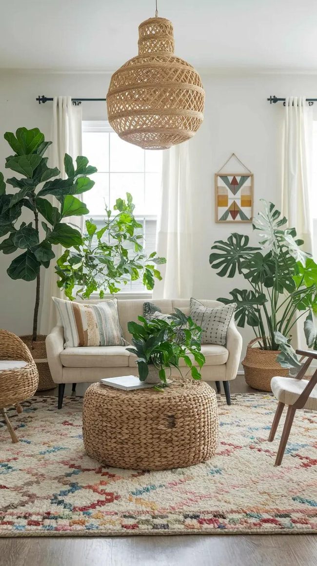 Green Plants Transform Living Rooms