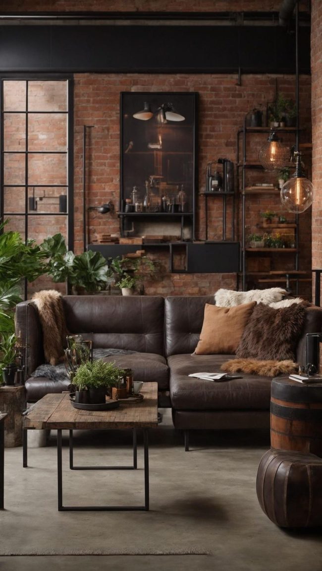 Raw Brick And Golden Warmth