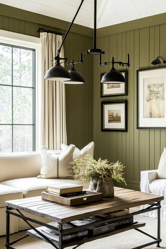 Olive Green Meets Black Metallic