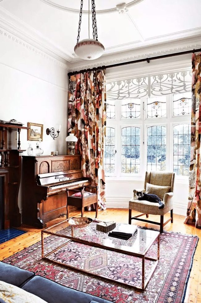 Bold Print Curtains Frame Windows