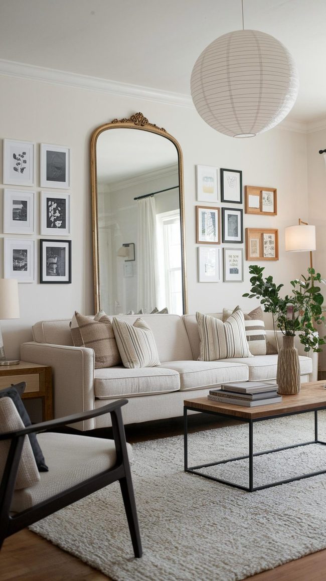 Statement Mirrors And Budget Art