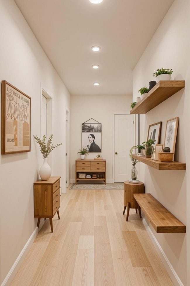 Mirrors and Hand-Painted Walls
