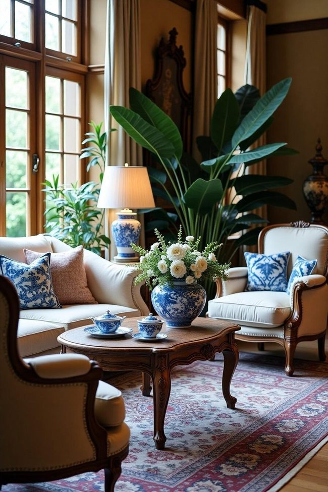 Blue And White Ceramic Displays