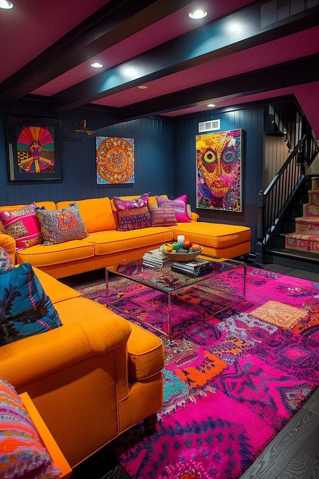 Bold Orange Seating Creates Instant Energy