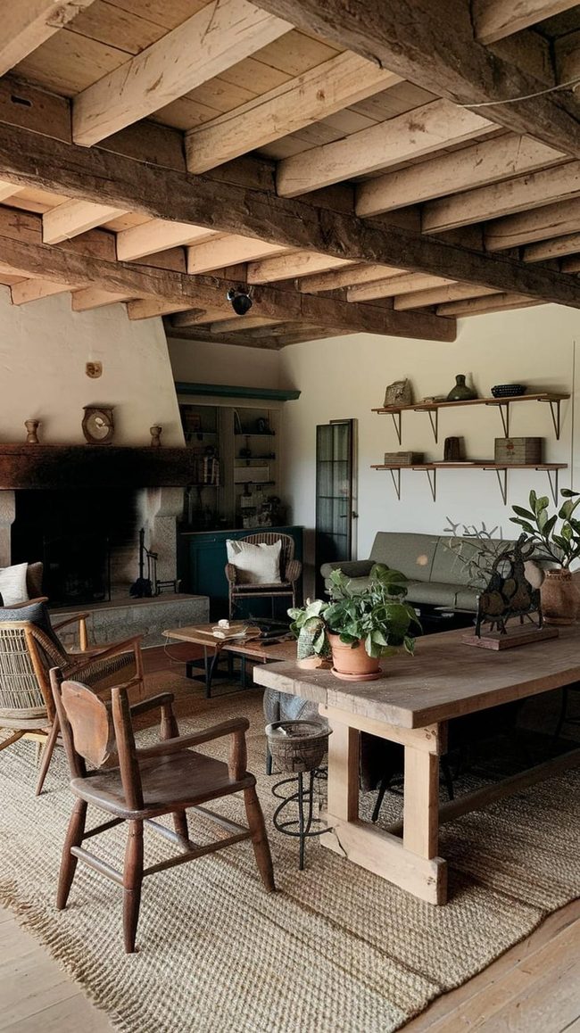 Stone Fireplace Focal Point