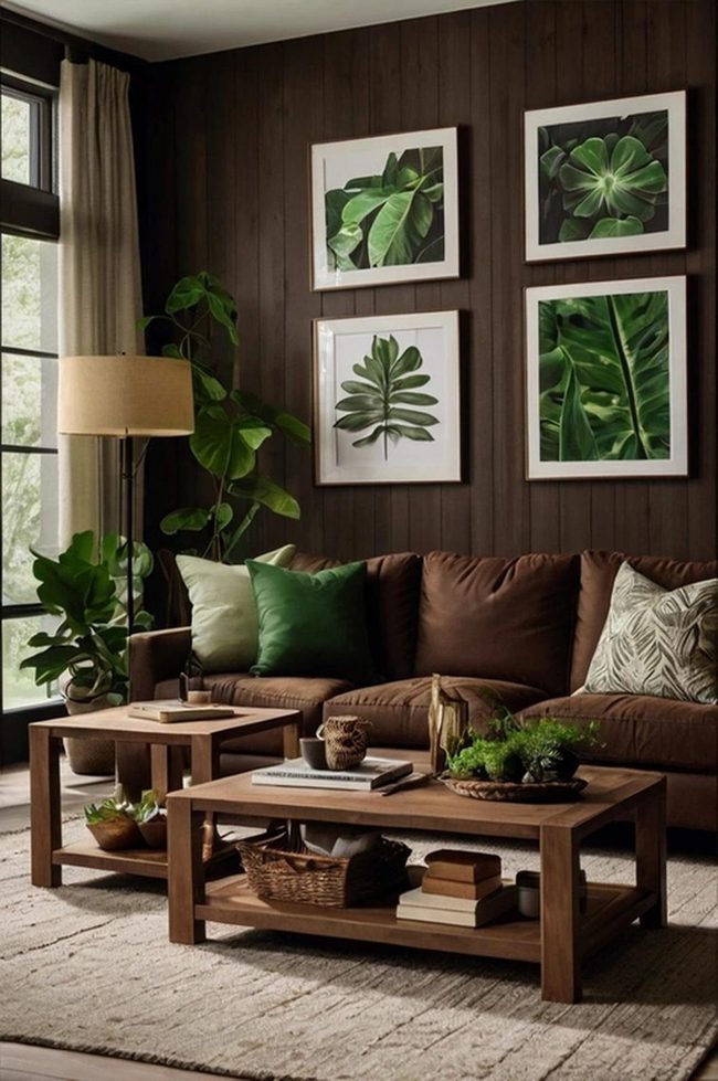 Green Botanical Brown Living