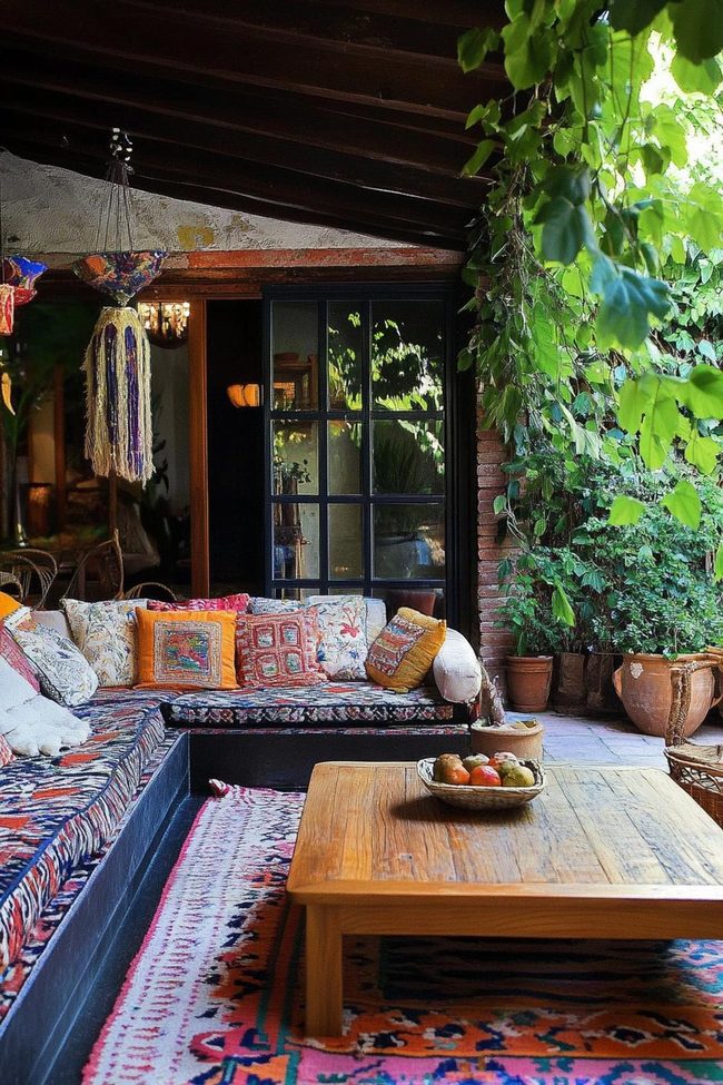 Moroccan Poufs And Global Textiles
