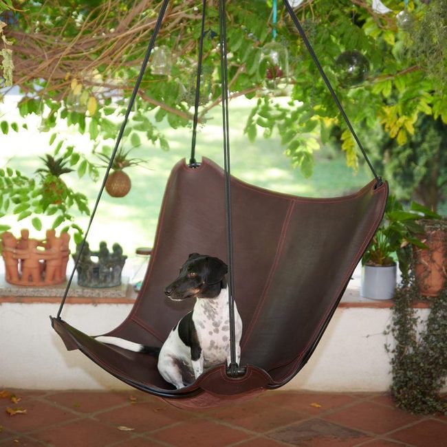 Supple Leather Suspension Chair