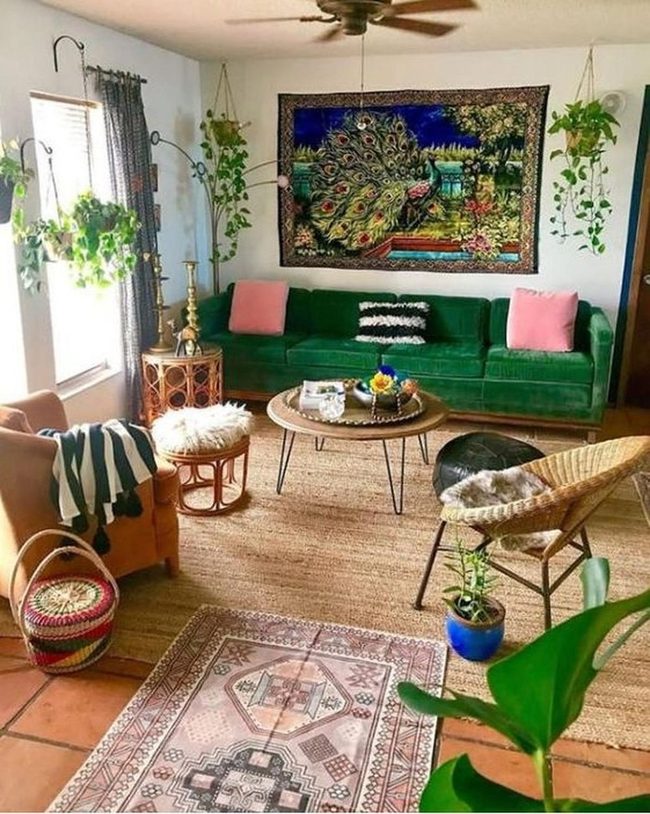 Emerald Green Couch Statement
