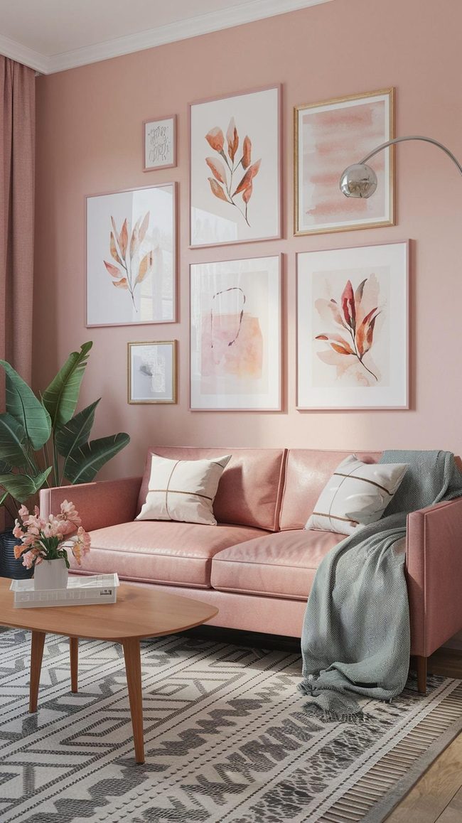 Pastel Florals Above Your Sofa