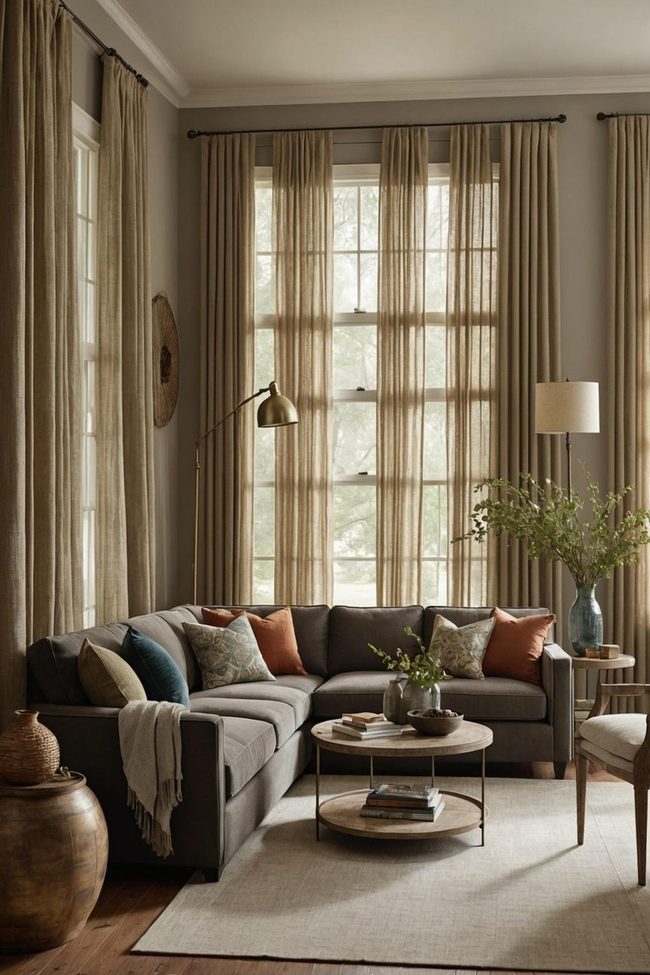Layered Linen Wall Depth