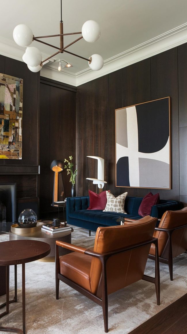 Emerald And Sapphire Living Room Statement