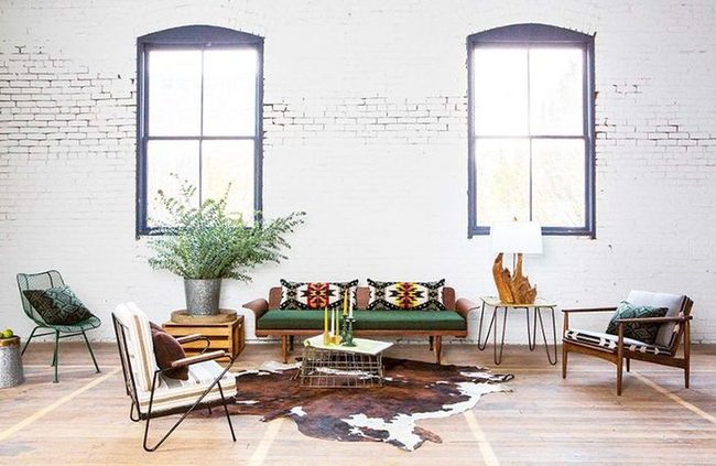 Inverted Wire Basket Coffee Table