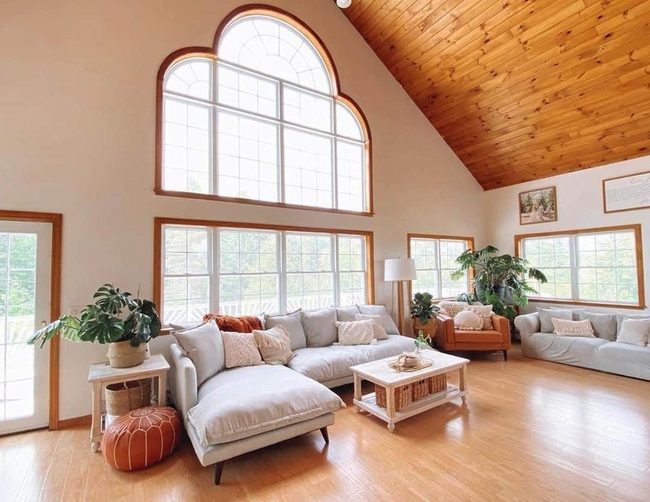 Cathedral Ceilings With Beige Comfort