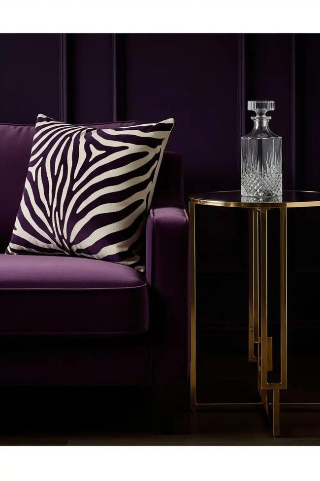 Zebra Stripes Meet Deep Purple Jewels