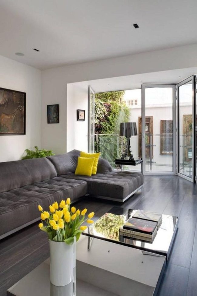Sunlit Yellow Tulips Modern Living