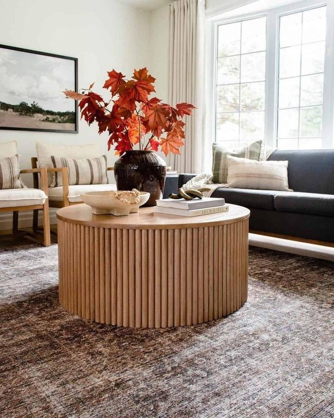 Fluted Wood Meets Vintage Warmth