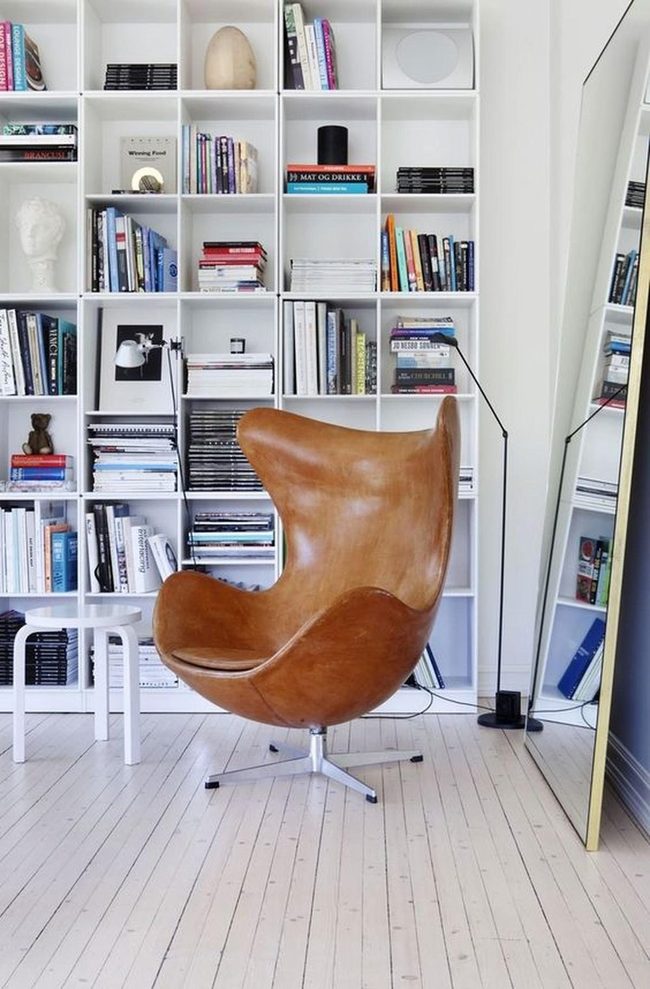Brown Leather Reading Room