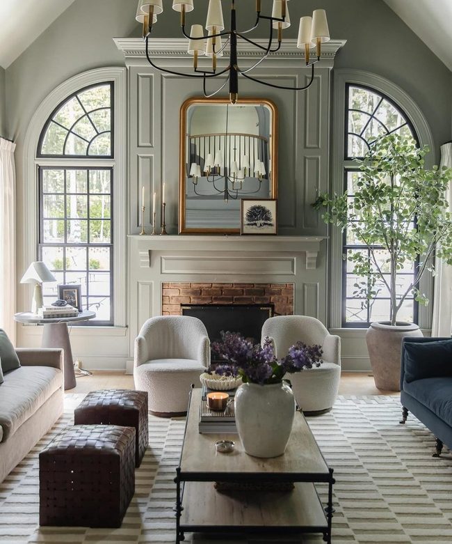 Soft Neutrals With Statement Chandelier
