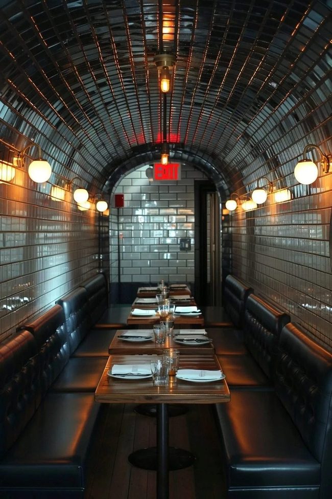 Underground Station Dining Aesthetic