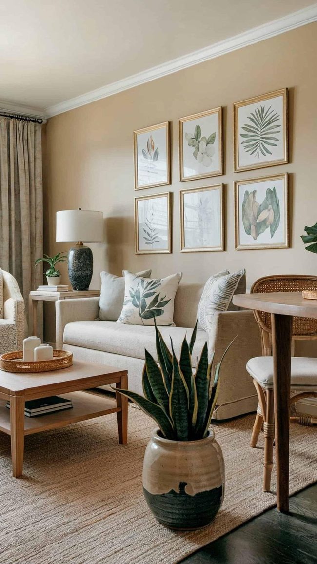 Green Leaf Wall Art Statement