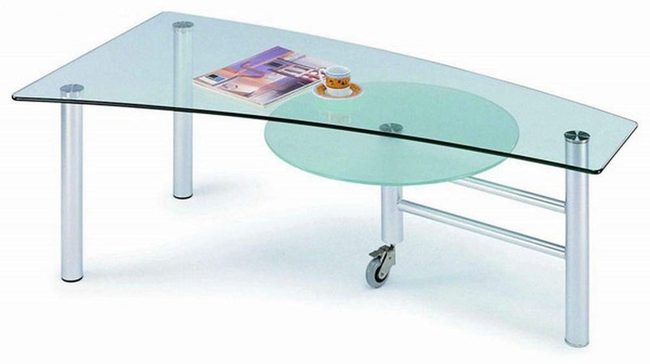 Glass Table Chrome Elegance