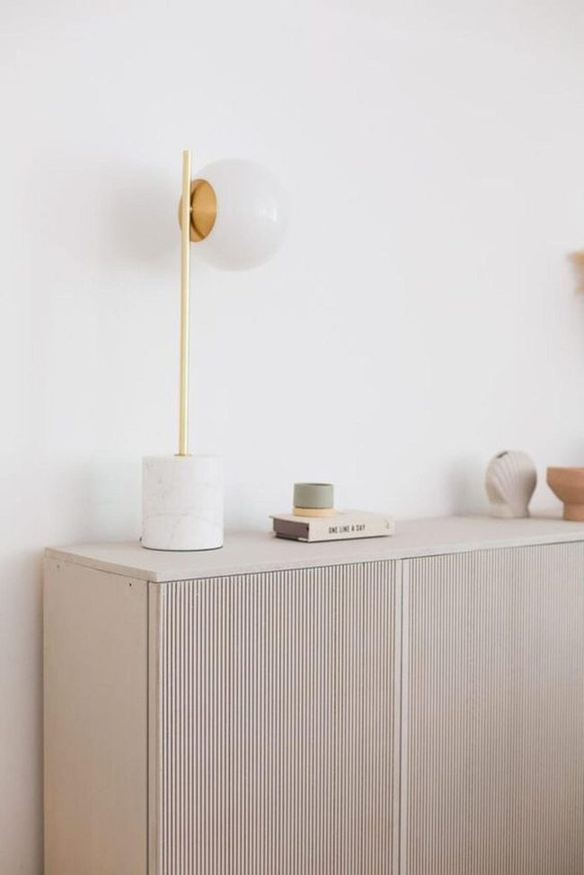 Marble And Gold Lamp Elegance
