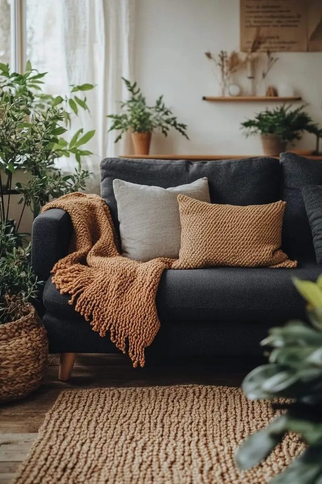 Dark Grey Sofa Nordic Living
