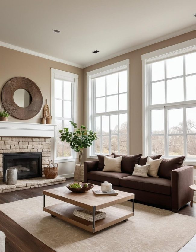 Brown Leather Sitting Room Foundation