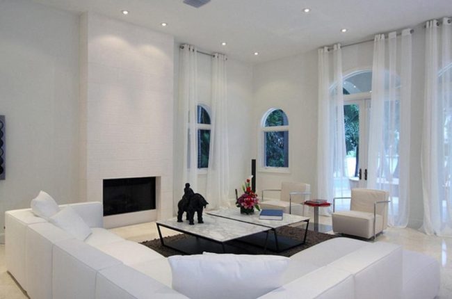 Bold Coffee Table In Bright White Space