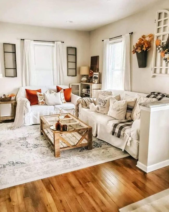 Orange Pops on Neutral Canvas