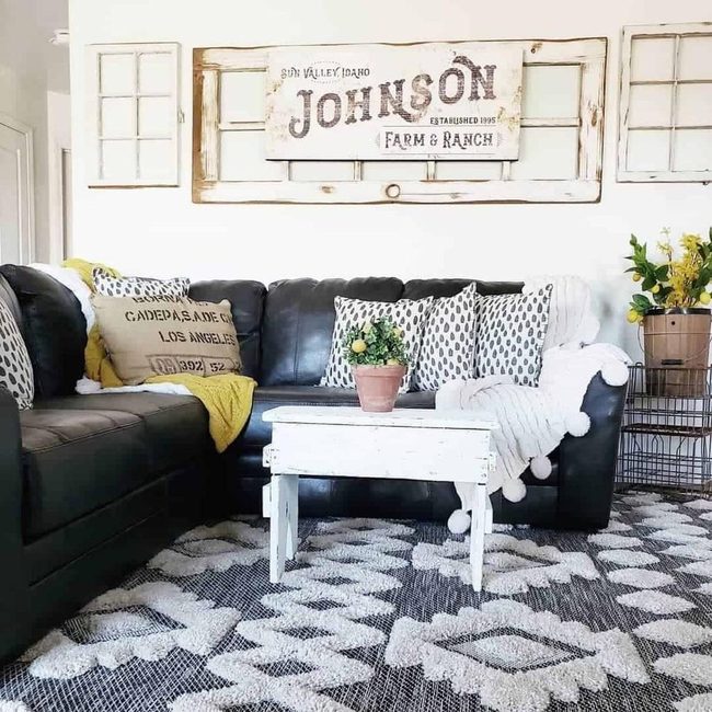 White Wood Table Anchors Modern Monochrome