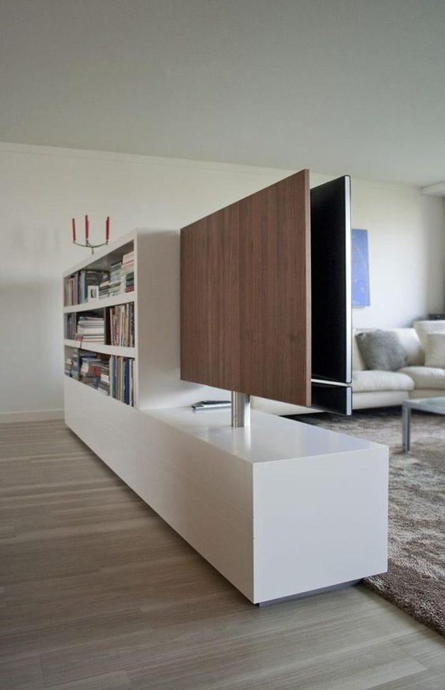 Dual-Purpose Shelf And Entertainment Unit