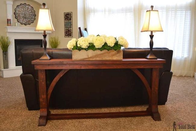 Arched Wood Cathedral Table
