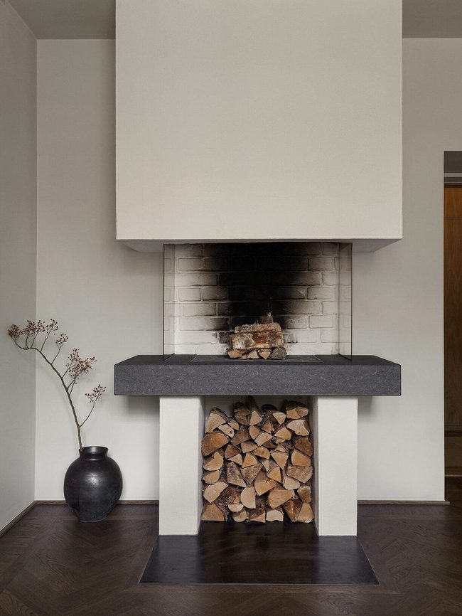 Fireplace Soot And Rusted Metal